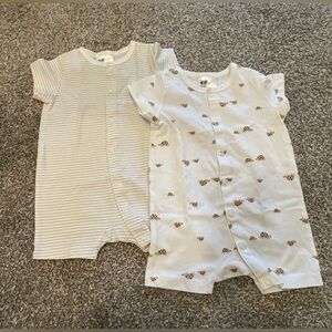 H&M neutral baby rompers